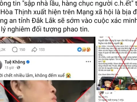 Số liệu thống kê số người chết tại xã bị phao tin "hàng trăm người chết" do lũ dữ