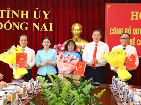 Đồng Nai công bố quyết định của Ban Bí thư về công tác cán bộ