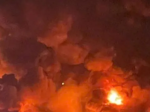 Cháy lớn tại khu công nghiệp ở Bắc Ninh