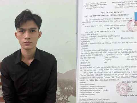 Bắt Nguyễn Hữu Toàn sinh năm 1999