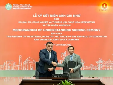 Vingroup nhảy vào Uzbekistan: Được cam kết quỹ đất 1.000 ha tại thủ đô
