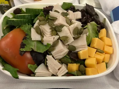 Mỹ: Khách chê suất ăn ở khoang hạng nhất trên máy bay như thịt in 3D