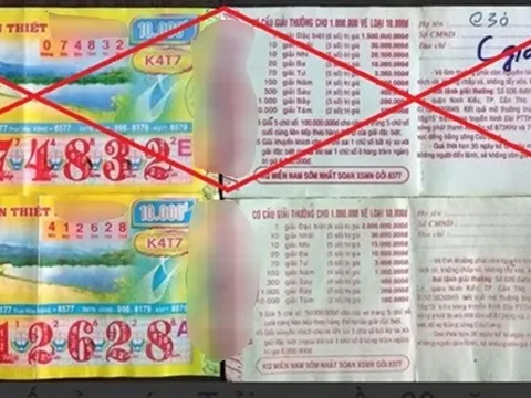 Cảnh báo về thủ đoạn lừa đổi vé số trúng thưởng giả ở Cà Mau