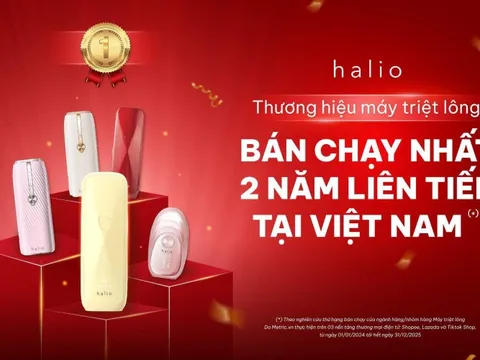 Halio dẫn đầu dòng máy triệt lông cá nhân 2 năm liên tiếp tại Việt Nam