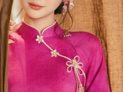 Tranh cãi về chi tiết trên áo dài Tết giống trang phục nước ngoài