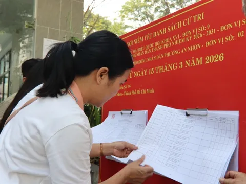 Phường An Nhơn công khai danh sách cử tri, sẵn sàng cho ngày hội bầu cử