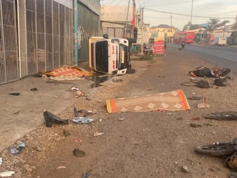 Lâm Đồng: Nhiều xe tông liên hoàn làm 3 người thương vong