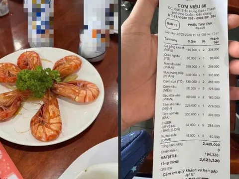 Mạng xã hội tranh luận về dĩa tôm 300.000 đồng ở Phú Quốc dịp Tết