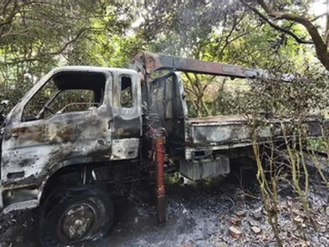 Xe tải cẩu vướng dây điện ở Hà Nội, nam tài xế tử vong