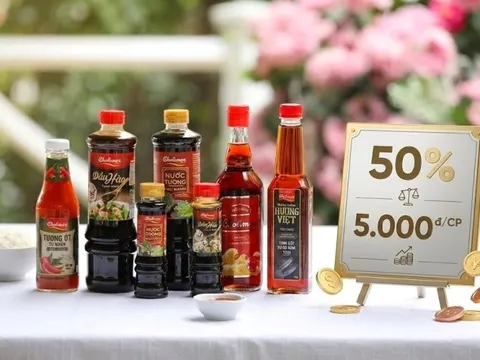 Một công ty chốt ngày chi trả cổ tức tiền mặt với tỷ lệ 50%