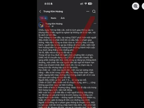 Thông tin CSGT truy đuổi khiến 2 người tử vong là sai sự thật