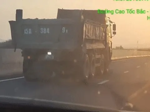 Tài xế xe ben bị phạt vì lỗi nhiều người hay mắc phải khi chạy trên cao tốc