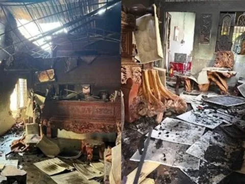 Cháy nhà khi bà nội đi vắng, hai cháu nhỏ tử vong