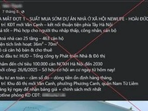Công an Hà Nội cảnh báo nóng về “suất ngoại giao”, “suất nội bộ” nhà ở xã hội rao bán trên mạng