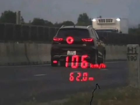 Nữ tài xế chạy 106km/h trên cao tốc Vĩnh Hảo - Phan Thiết bị tạm giữ phương tiện