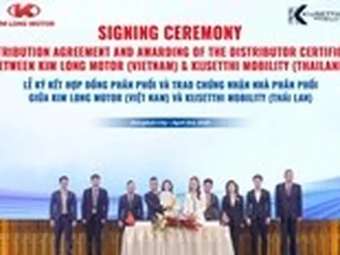 Kim Long Motor phân phối xe buýt tại Thái Lan, đẩy mạnh xuất khẩu