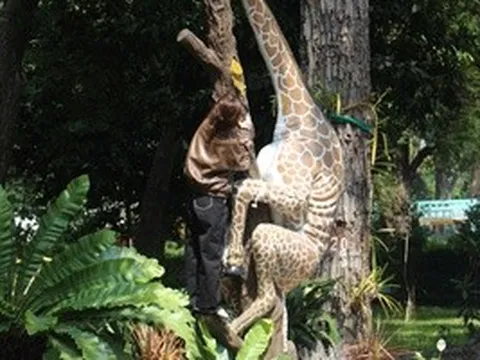 Trào lưu leo tượng chụp ảnh sống ảo: Thảo Cầm Viên Sài Gòn lên tiếng