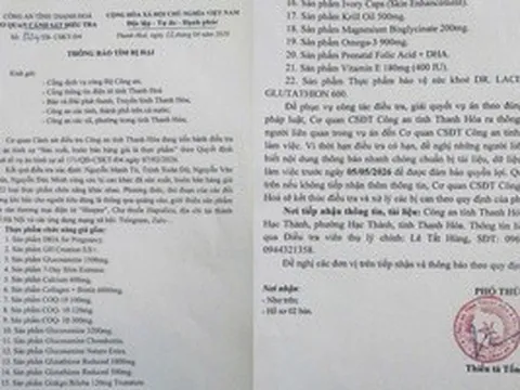 Triệt phá đường dây sản xuất, buôn bán 22 loại thực phẩm chức năng giả