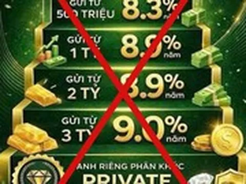 Xuất hiện chiêu lừa lãi suất cao mạo danh Vietcombank