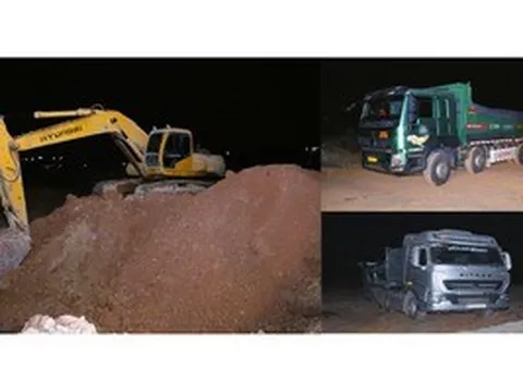 Phát hiện vụ khai thác đất trái phép ngay trong KCN Biên Hoà 1